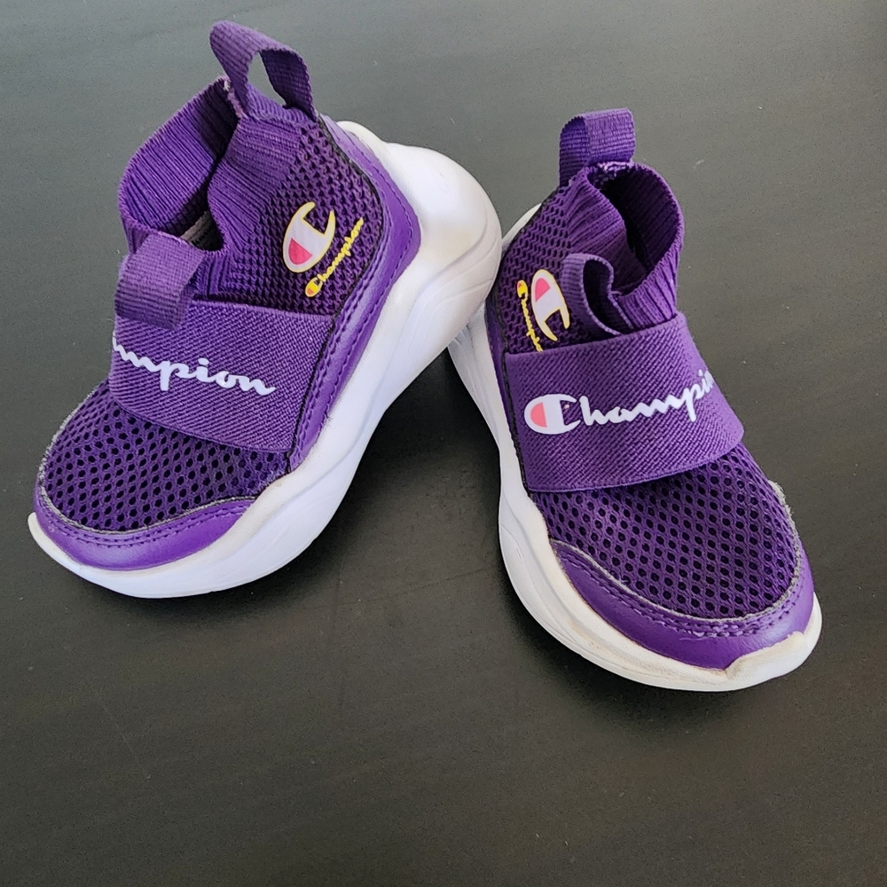 Champion Kids' Purple Slip-On Athletic Shoes size 4